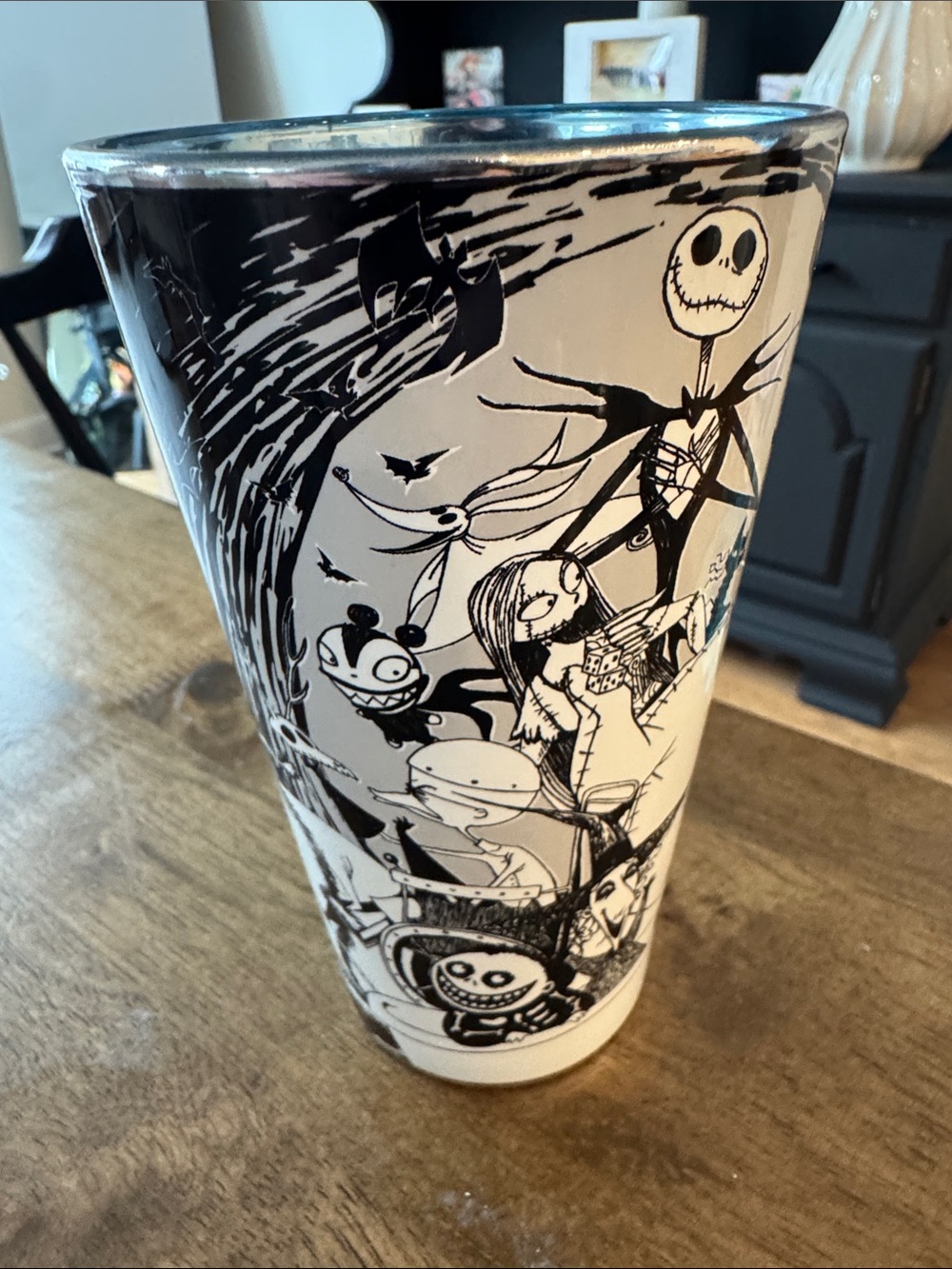 Nightmare Before Christmas Black & White Character Tumbler